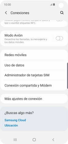 Pulsa Uso de datos.
