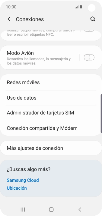 Pulsa Uso de datos.