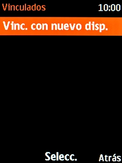 Selecciona Vinc. con nuevo disp.. Selecciona Vinc. con nuevo disp..