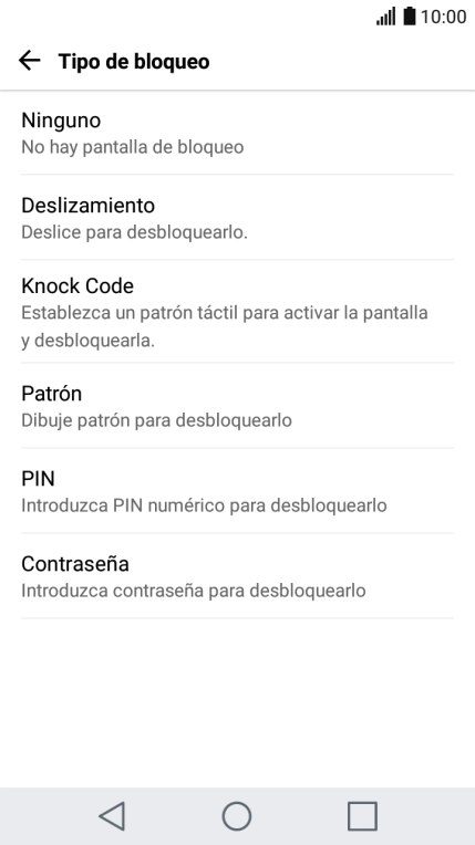 Pulsa Patrón.