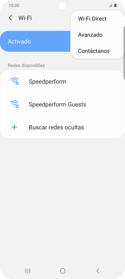 Pulsa Avanzado.
