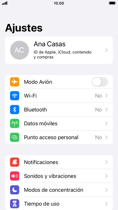 Pulsa Datos móviles.
