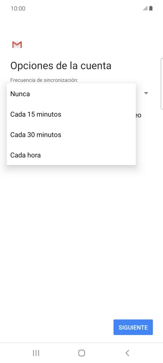 Pulsa el ajuste deseado.