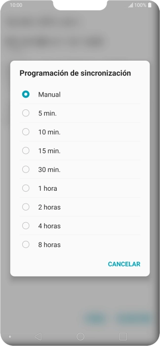 Pulsa el ajuste deseado.
