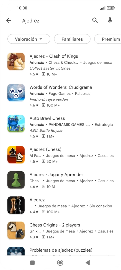 Pulsa la app deseada.