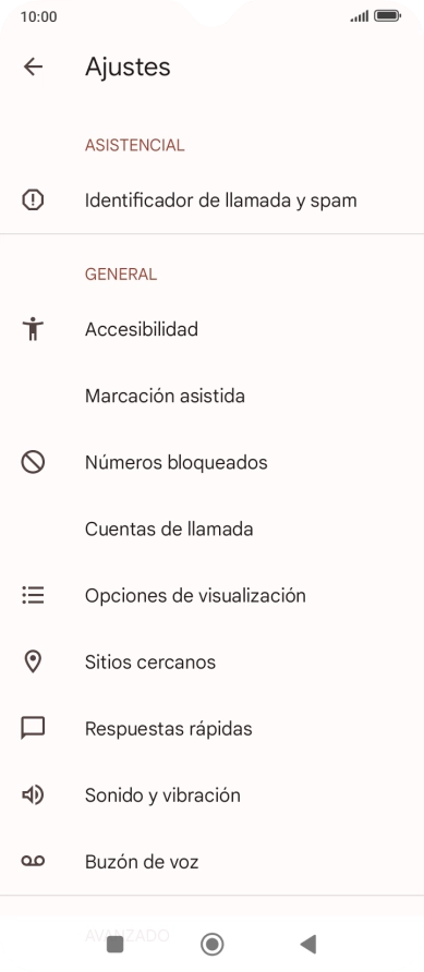 Pulsa Buzón de voz.