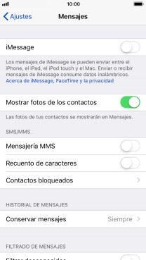 Pulsa el indicador junto a 