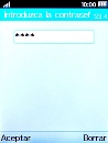 Introduce el código de seguridad del teléfono (el código predeterminado es 0000) y pulsa la tecla de selección izquierda.