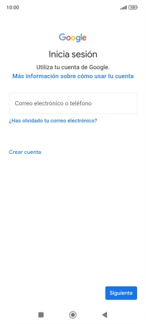 Si no tienes una cuenta de Google, pulsa Crear cuenta y sigue las indicaciones de la pantalla para ver cómo crear una cuenta nueva.