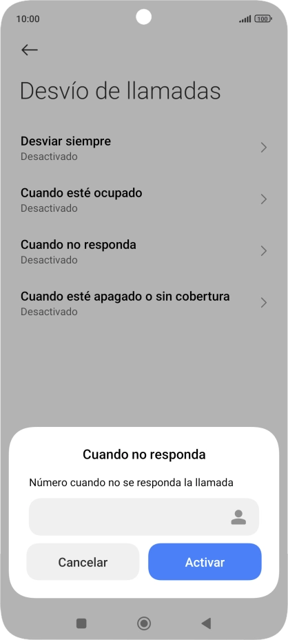 Introduce +34600132000 y pulsa Activar.