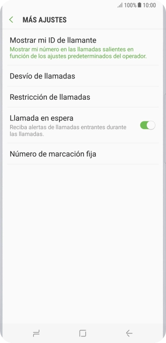 Pulsa Número de marcación fija.