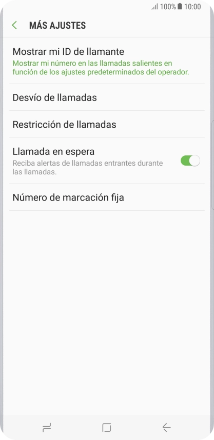 Pulsa Número de marcación fija.