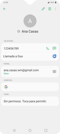 Pulsa el número de teléfono. Pulsa el número de teléfono.