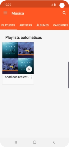 Pulsa una categoría y desplázate al archivo de música deseado. Pulsa una categoría y desplázate al archivo de música deseado.
