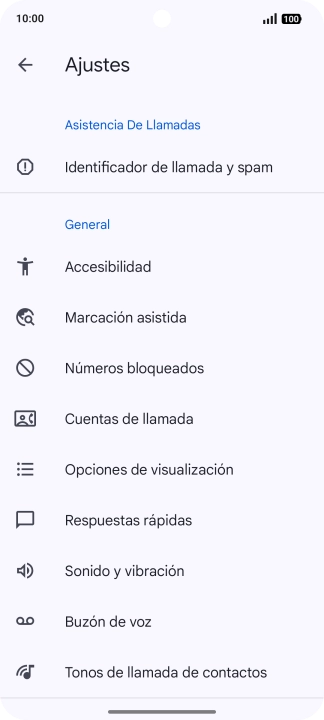Pulsa Cuentas de llamada.