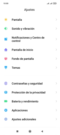 Pulsa Notificaciones y Centro de control.