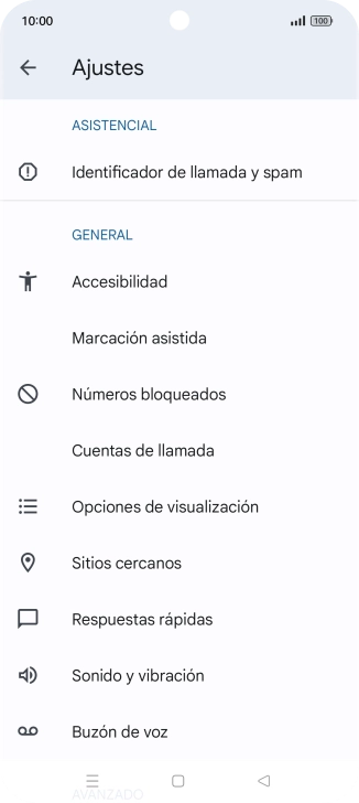 Pulsa Cuentas de llamada.