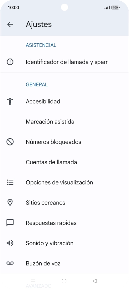 Pulsa Cuentas de llamada.