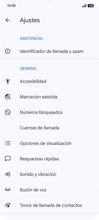 Pulsa Cuentas de llamada.