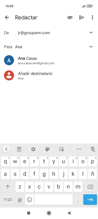 Pulsa el contacto deseado.