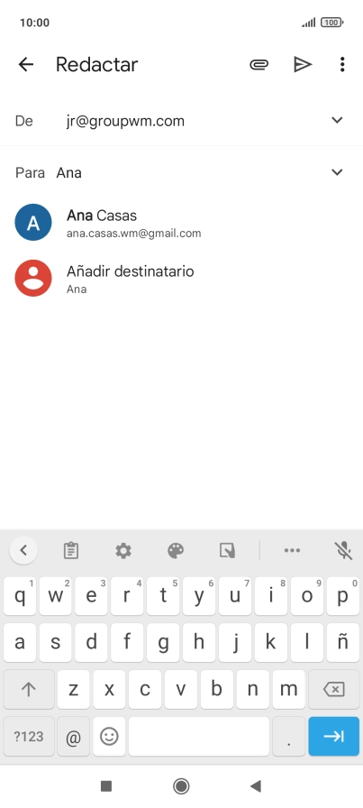 Pulsa el contacto deseado.