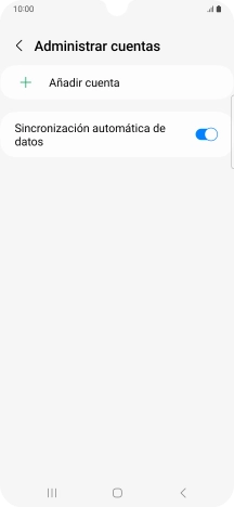 Pulsa Añadir cuenta.