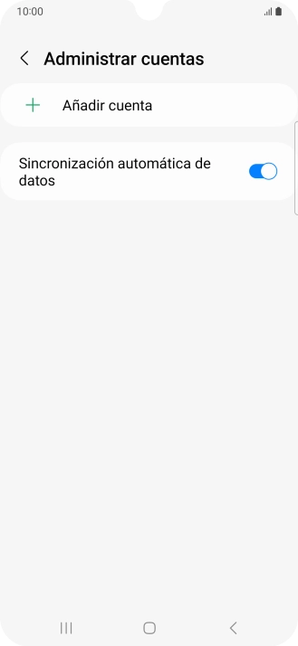 Pulsa Añadir cuenta.