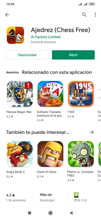 Pulsa la tecla de inicio para terminar y regresar a la pantalla de inicio.