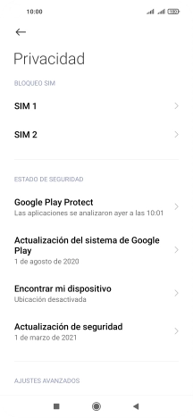 Pulsa la tarjeta SIM deseada.