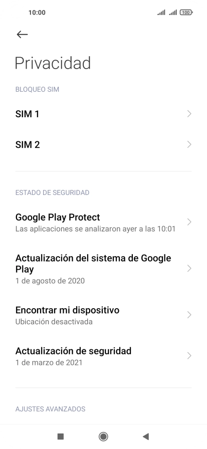Pulsa la tarjeta SIM deseada.