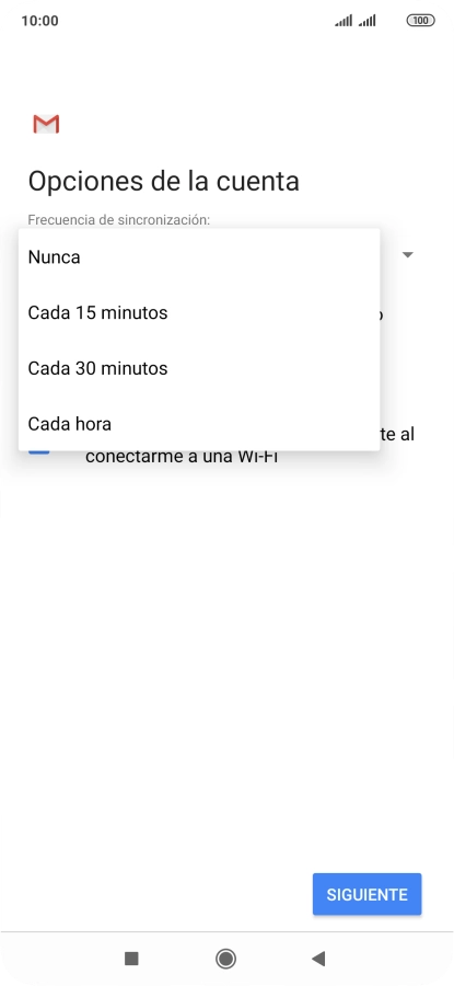 Pulsa el ajuste deseado. Pulsa el ajuste deseado.