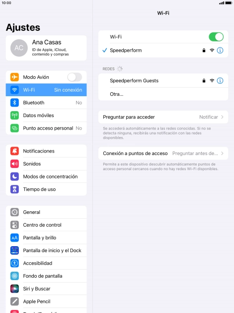 Pulsa la tecla de inicio para terminar y regresar a la pantalla de inicio.