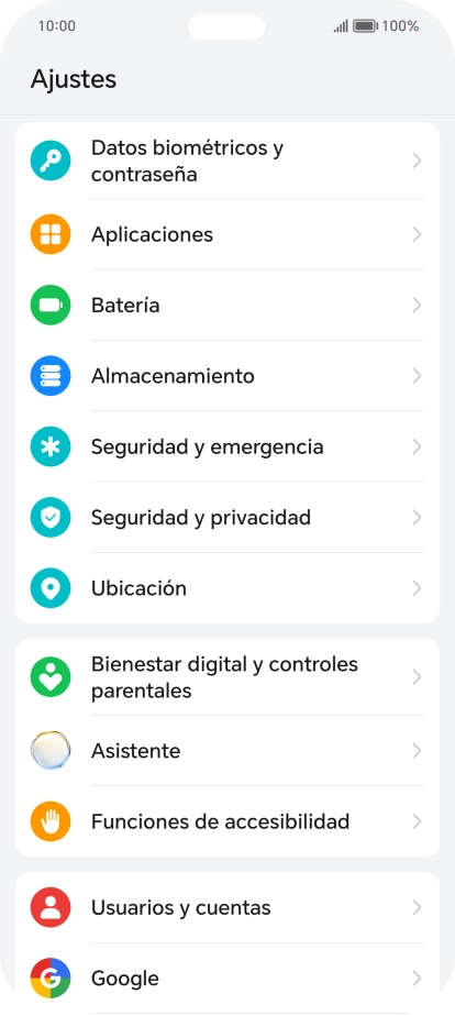 Pulsa Aplicaciones.