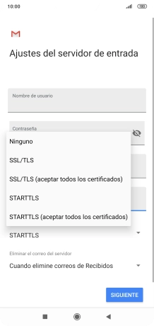 Pulsa Ninguno para desactivar la función.