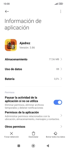 Pulsa la tecla de inicio para terminar y regresar a la pantalla de inicio.