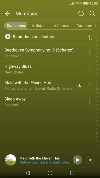 Pulsa la categoría deseada.