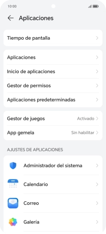 Pulsa Aplicaciones.