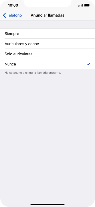 Pulsa Siempre para activar la función cuando el modo silencioso está desactivado.