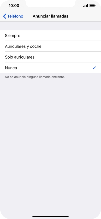 Pulsa Siempre para activar la función cuando el modo silencioso está desactivado.
