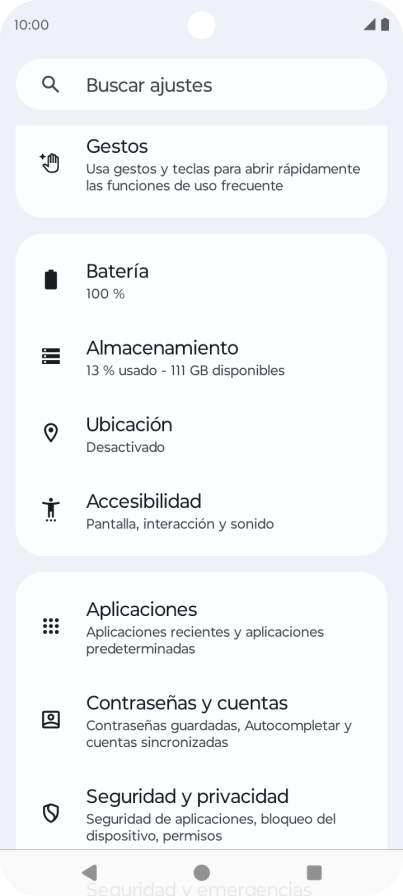 Pulsa Contraseñas y cuentas.