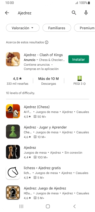 Pulsa la app deseada.