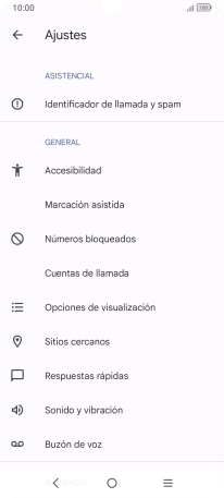 Pulsa Cuentas de llamada.