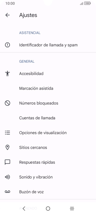 Pulsa Cuentas de llamada.