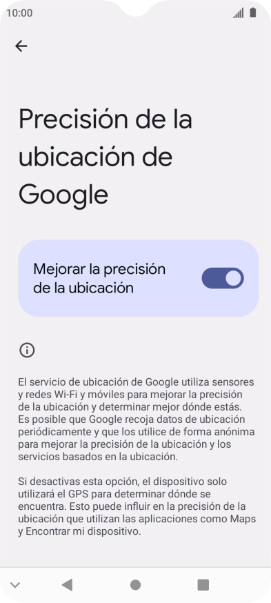 Si pulsas el indicador junto a 
