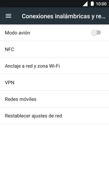 Pulsa Redes móviles.