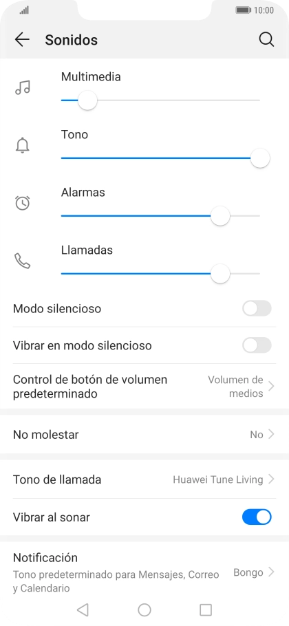 Pulsa Tono de llamada.