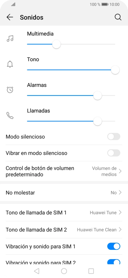 Pulsa Tono de llamada de SIM.