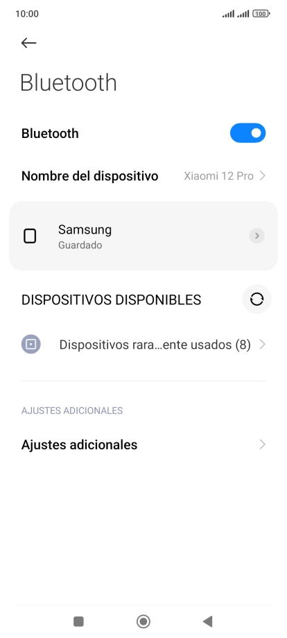 Pulsa la tecla de inicio para terminar y regresar a la pantalla de inicio.