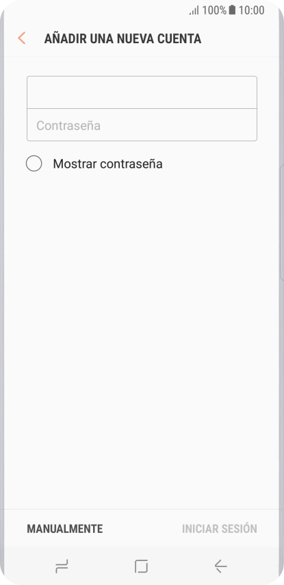 Pulsa Contraseña e introduce la contraseña de tu cuenta de correo electrónico.