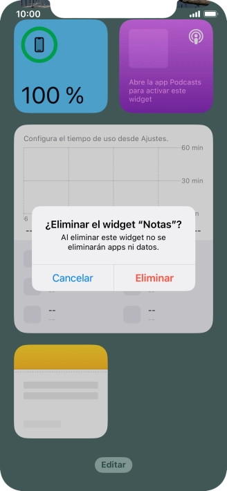 Pulsa Eliminar.